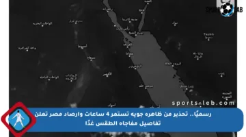 رسميًا.. تحذير من ظاهرة جوية تستمر 4 ساعات وأرصاد مصر تعلن تفاصيل مفاجأة الطقس غدًا